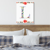 Initiaal L Canvas Afdruk (Insitu (Slaapkamer))