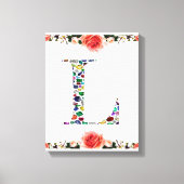 Initiaal L Canvas Afdruk (Voorkant)