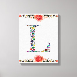Initiaal L Canvas Afdruk