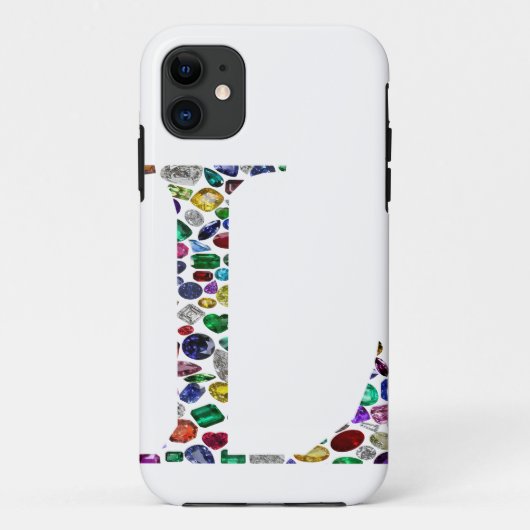 Initiaal L Case-Mate iPhone Case (Achterkant)