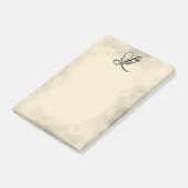 Initiaal L,  Laurel Clockvine Post-it Notes (Schuin)