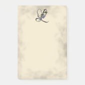 Initiaal L, Laurel Clockvine Post-it Notes (Voorkant)