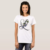 Initiaal L,  Laurel Clockvine T-Shirt (Voorkant volledig)