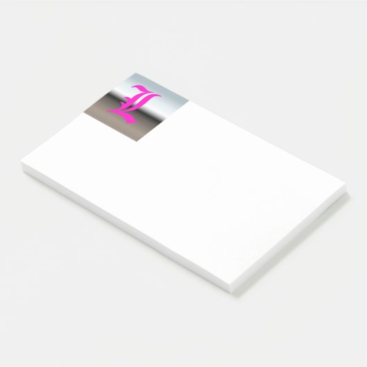 Initiaal L Monogram Opmerkingen Post-it® Notes (Schuin)