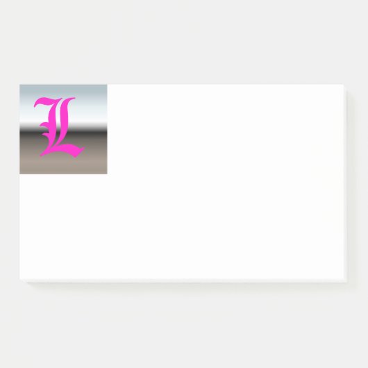 Initiaal L Monogram Opmerkingen Post-it® Notes (Voorkant)
