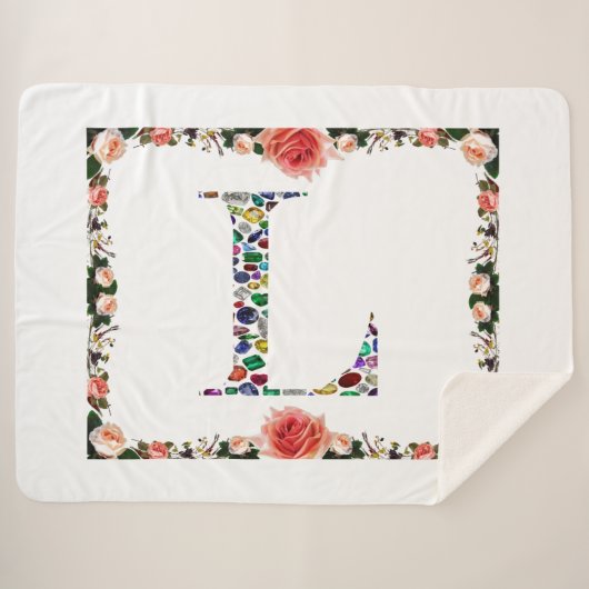 Initiaal L Sherpa Deken (Voorkant (horizontaal))