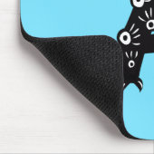 Initiaal Letter A Funny Cute Monster Kinder Muismat (Hoek)