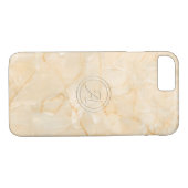 Initiaal Letter A met marmer Print Effect Case-Mate iPhone Case (Achterkant (Horizontaal))