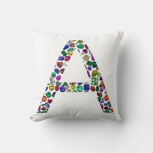 Initiaal Letter A, Monogram Modern Stijlvol Trendy Kussen