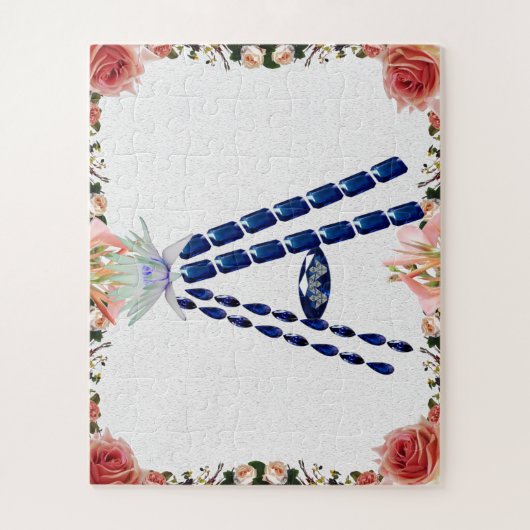Initiaal Letter A, Monogram Modern Stijlvol Trendy Legpuzzel (Verticaal)