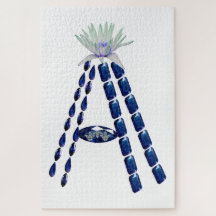 Initiaal Letter A, Monogram Modern Stijlvol Trendy