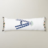 Initiaal Letter A, Monogram Modern Stijlvol Trendy Lichaamskussen (Voorkant)