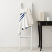 Initiaal Letter A, Monogram Modern Stijlvol Trendy Sherpa Deken (In situ)