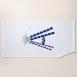 Initiaal Letter A, Monogram Modern Stijlvol Trendy Strandlaken