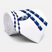 Initiaal Letter A, Monogram Modern Stijlvol Trendy Stropdas (Opgerold)