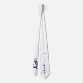Initiaal Letter A, Monogram Modern Stijlvol Trendy Stropdas (Achterkant)