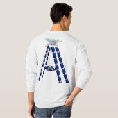 Initiaal Letter A, Monogram Modern Stijlvol Trendy T-shirt (Achterkant volledig)