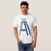 Initiaal Letter A, Monogram Modern Stijlvol Trendy T-shirt (Voorkant volledig)