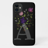 Initiaal Letter A Plus Floral Design Case-Mate iPhone Case (Achterkant)
