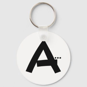 Initiaal letter A Sleutelhanger