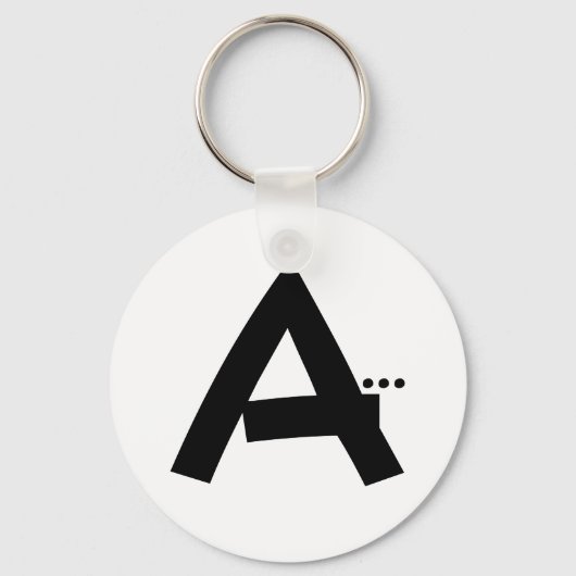 Initiaal letter A Sleutelhanger (Voorkant)