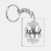 Initiaal Letter Aangepaste naam Klassiek Sleutelhanger (Voorkant Links)