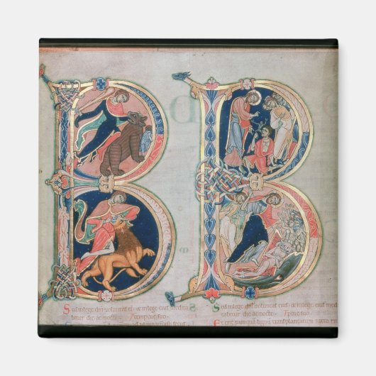 Initiaal letter 'B' Beatus vir - Gezegend is de Magneet (Voorkant)