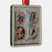 Initiaal letter 'B' Beatus vir - Gezegend is de Metalen Ornament (Rechts)