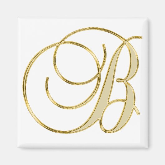 Initiaal letter B Magneet (Voorkant)