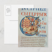 Initiaal Letter "E" Et factum est Briefkaart (Voorkant / Achterkant)