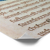 Initiaal Letter "E" Et factum est Poster (Hoek)