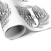 Initiaal Letter en Naam Custom Cadeaupapier (Rol Hoek)