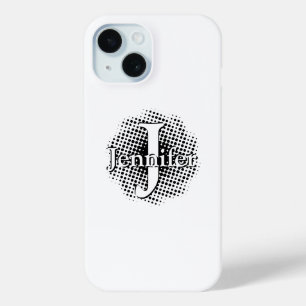 Initiaal Letter en Naam Custom iPhone 15 Case