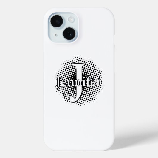 Initiaal Letter en Naam Custom Case-Mate iPhone Case (Achterkant)