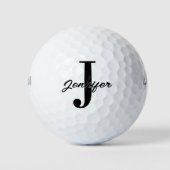 Initiaal Letter en Naam Custom Golfballen (Voorkant)