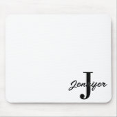 Initiaal Letter en Naam Custom Muismat (Voorkant)