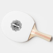 Initiaal Letter en Naam Custom Tafeltennisbatje (Zijkant)