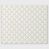 Initiaal letter G monogram gepersonaliseerde omloo Cadeaupapier (Vlak)