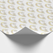 Initiaal letter G monogram gepersonaliseerde omloo Cadeaupapier (Hoek)
