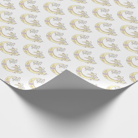 Initiaal letter G monogram gepersonaliseerde omloo Cadeaupapier (Hoek)