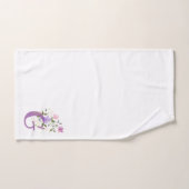 Initiaal Letter G Plus Floral Design Bath Towel Se Bad Handdoek (Handdoek)