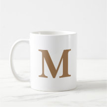 Initiaal Letter Gold Monogram Modern