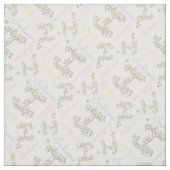 Initiaal letter I aangepaste Indiana naam stof (Swatch)