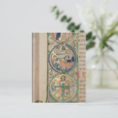 Initiaal letter "I" in princiio Briefkaart (Staand voorkant)