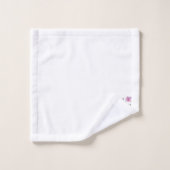 Initiaal Letter J Plus Floral Design Bath Towel Se Bad Handdoek (Wasdoekje)