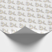 Initiaal letter K monogram gepersonaliseerde omloo Cadeaupapier (Hoek)