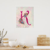 Initiaal letter K Poster (Keuken)