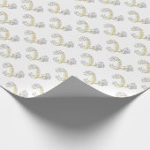 Initiaal letter L monogram gepersonaliseerde omloo Cadeaupapier (Hoek)