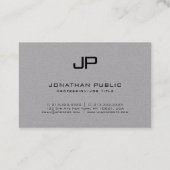 Initiaal Letter Monogram Elegant Moderne Sjabloon Visitekaartje (Achterkant)