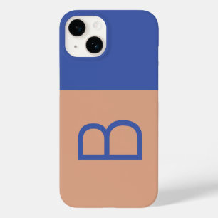 Initiaal Letter Monogram Modern Colorblock Case-Mate iPhone 14 Hoesje